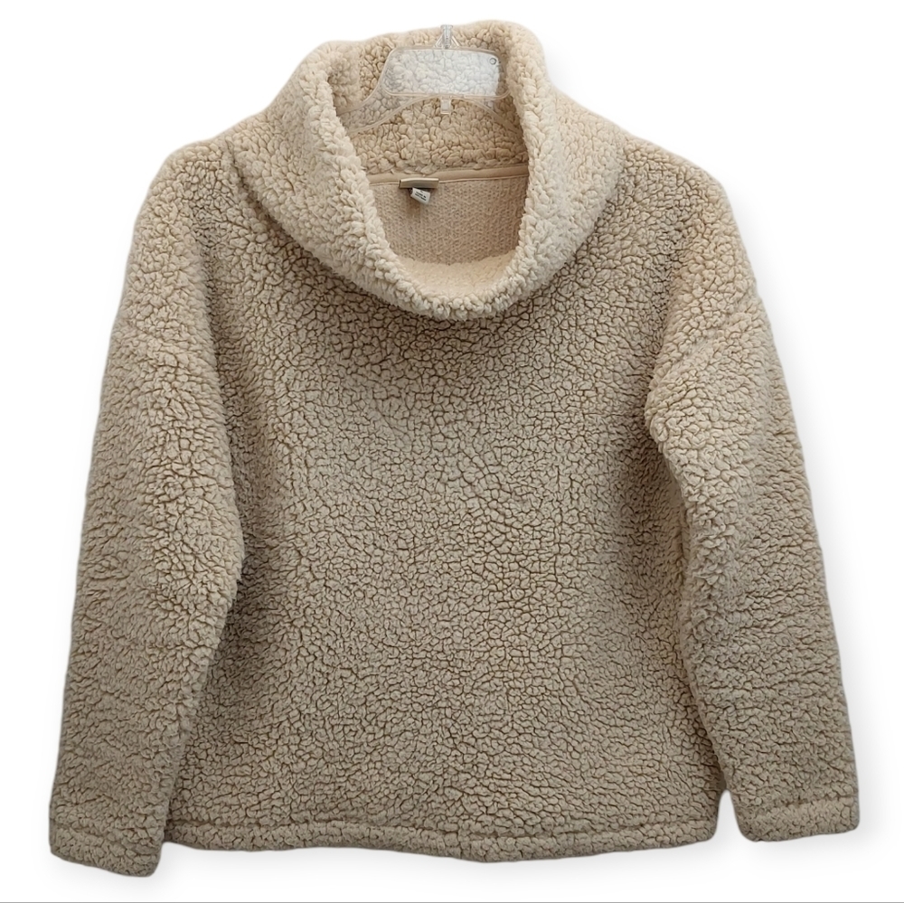 A New Day Women's Size Large Oversized Cozy Sweater Cream